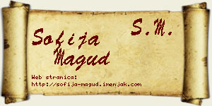 Sofija Magud vizit kartica